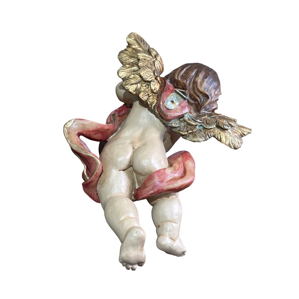 Vintage Cherub Angel Figurine with Mandolin - Picture 5 of 7